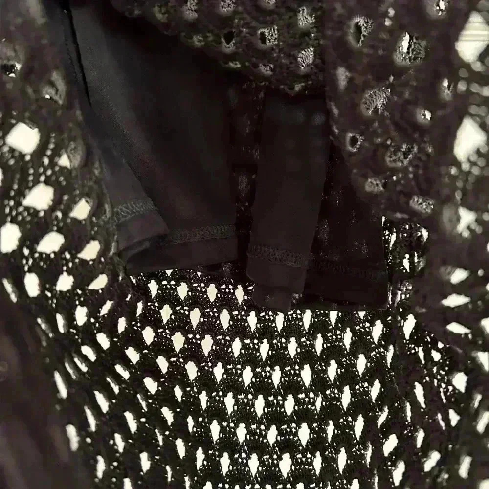 Aritzia Grey Daiquiri Crochet Dress Size Small - Picture 5 of 10